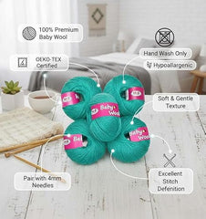 M.G ENTERPRISE MG Baby MelonKnitting Wool 200 Wool Thread for Crochet & DIY Craft Projects