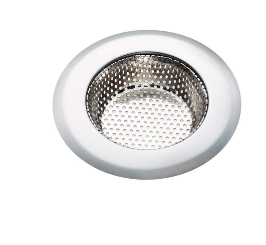 SYGA heavy duty Rust free Large Stainless Steel Kitchen Sink Strainer Plug, Filter Stopper Mesh Jali Long Hair Food Blockages Cleaning Tool for Bathroom Kitchen Sink, 11.3 cm (Suitable for drain diameter 7.3cm to 9.0cm)