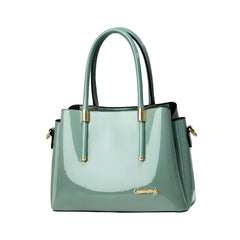 SYGA Handbag for Women Glossy Finish Shoulder Bag with Zipper Closure For Daily Use