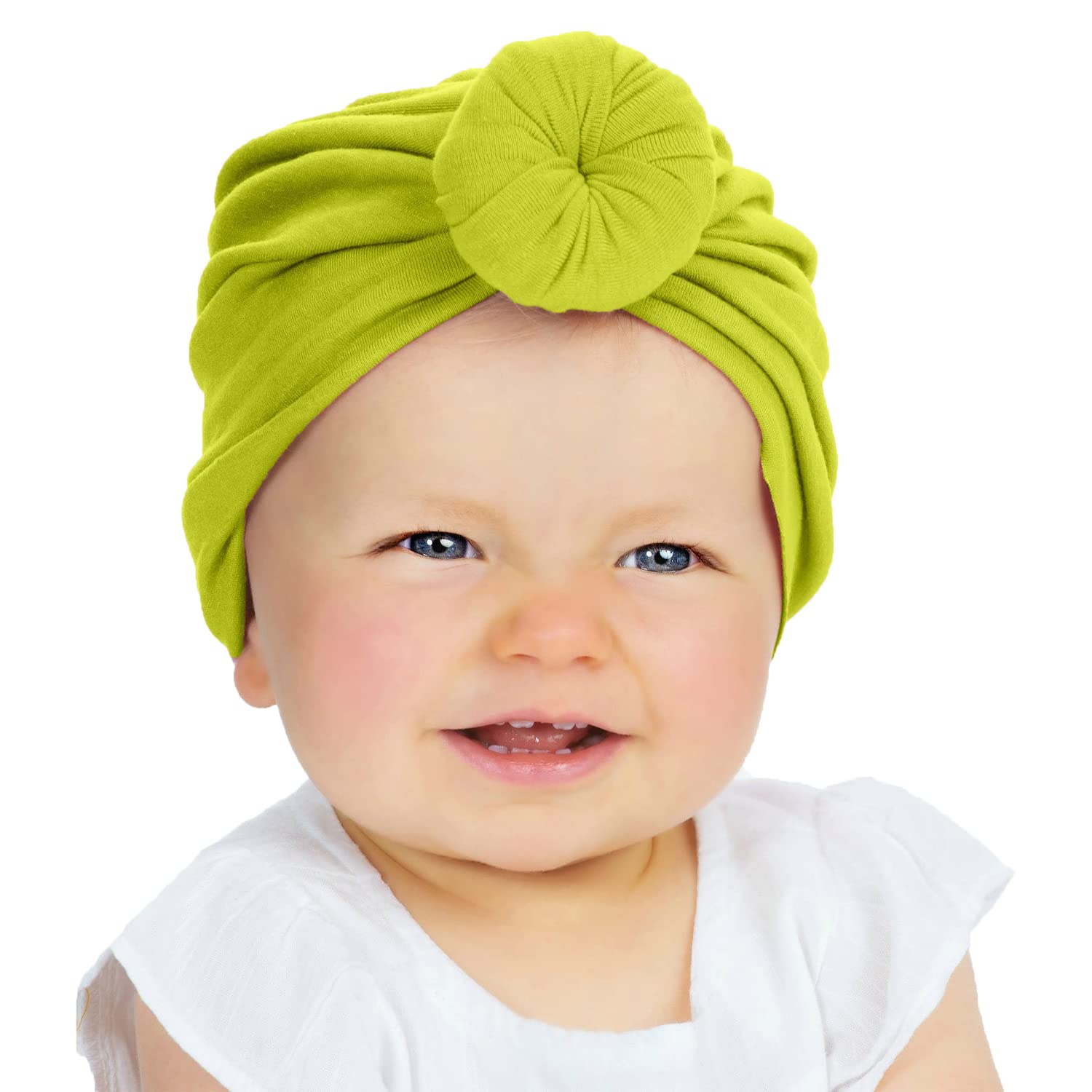 SYGA Unisex Cotton Turban Hat (Pack Of 1) (TurbonHeadWrap_Black_Black_S)