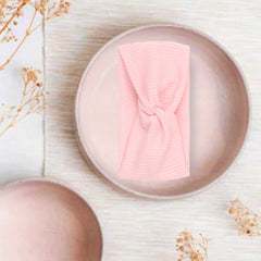 SYGA Pack of 2 Baby Headband Threaded Soft Strechable Hairbands Newborn For Infant Toddlers Kids 0-3 Year(Pink-Green)