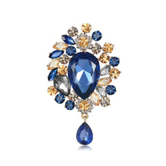 SYGA Brooch Pin Fashion Crystal Rhinestone Jewellery Pin Vintage Clothing Accessories Decoration Pendant Style Brooches for Wedding Women- S237