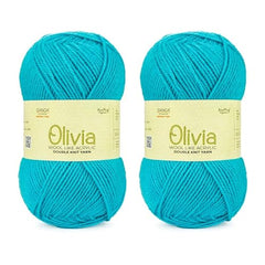Ganga Acrowools Acrylic Olivia,Double Knit Yarn. Hand Knitting&Crochet Yarn. Oekotex Class 1 Certified. Pack of 2 Balls-100Gms Each. Shade No-Olv012, Maroon