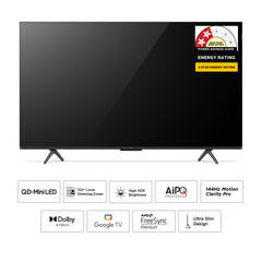 TCL 139 cm (55 inches) 4K UHD Smart QD-Mini LED Google TV 55Q6C