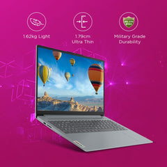 Lenovo IdeaPad Slim 3 Ryzen 3 7320U 15.6" (39.6cm) FHD Thin and Light Laptop (8GB RAM/512GB SSD/Integrated AMD Radeon 610M Graphics/Windows 11/Office Home 2024/Grey/1.6Kg), 82XQ00MDIN