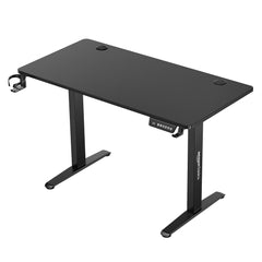 amazon basics Surface Lite Height Adjustable Table for Office Work & Home | Adjustable Height | Ergonomic & Spacious | Sit & Standing Desk | Digital Display (Black)