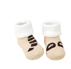 SYGA Set of 3 Baby Warm Thick Turn Cuff Ankle Cotton Soft Warm Inter Socks Set of 3 0-12 Months Baby