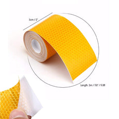 SYGA 3 Meter Reflective Warning Tape Sticker, High Visibility Safety Honeycomb Conspicuity Tapes(Blue)