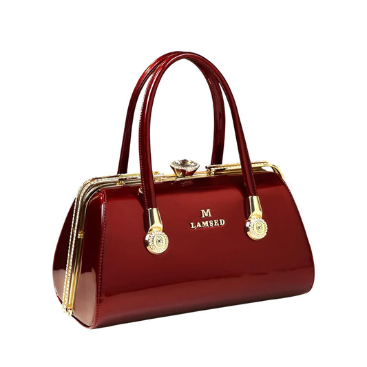 SYGA Women's Elegant Handbag, Shoulder & Crossbody Bag with Rhinestone Lock