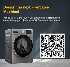 Whirlpool Smart Choice 9 Kg Steam Wash Technology 5 Star Inverter Front Load Fully Automatic Washing Machine with In-Built Heater (SUPREME CARE 9014-E, Midnight Grey, 100+ Tough Stains, 1400 RPM)