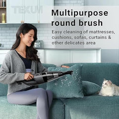 TEXUM TVC-5 800 Watts Handheld Vacuum Cleaner,for Home Use,Dry Vacuuming,18 Kpa Suction Power,Lightweight,Lightweight&Durable Body,Small/Mini Size (Black)