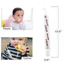 SYGA I Love Papa Design Baby Pacifier teether Belt Clip
