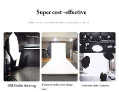 SYGA Light Box Photo Studio 50Cm x 50 cm Professional Photography Tent with LED Lights