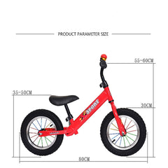 SYGA Kids 12" Balance Bike Gliding Step Two-Wheeled Bicycle Non-Pedaling Yoyo (2-6 Years Old, Black)