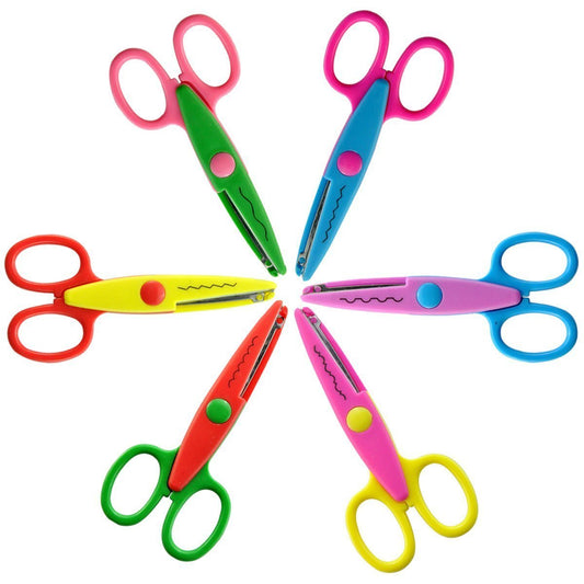 SYGA Pack of 6 Smart Paper Edger Scissors for Crafts and Scrapbook