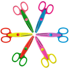 SYGA Pack of 6 Smart Paper Edger Scissors for Crafts and Scrapbook