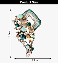 SYGA Brooch Pin Fashion Crystal Rhinestone Jewellery Pin Vintage Clothing Accessories Decoration Diamond-Encrusted Colorful Brooches For Women- S227