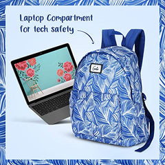 Genie Miami Laptop Backpack for Women (16 Inches) | Modern Office, College & Travel Laptop Backpack | Padded Laptop Sleeve | Rose