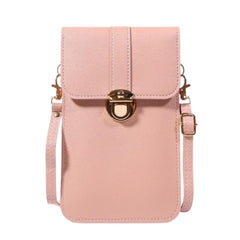 MOMISY Women Cellphone Sling Bag Mobile Card Holder Wallet Purse Clutch Handbag Crossbody Shoulder Bag for Girls (Pink)