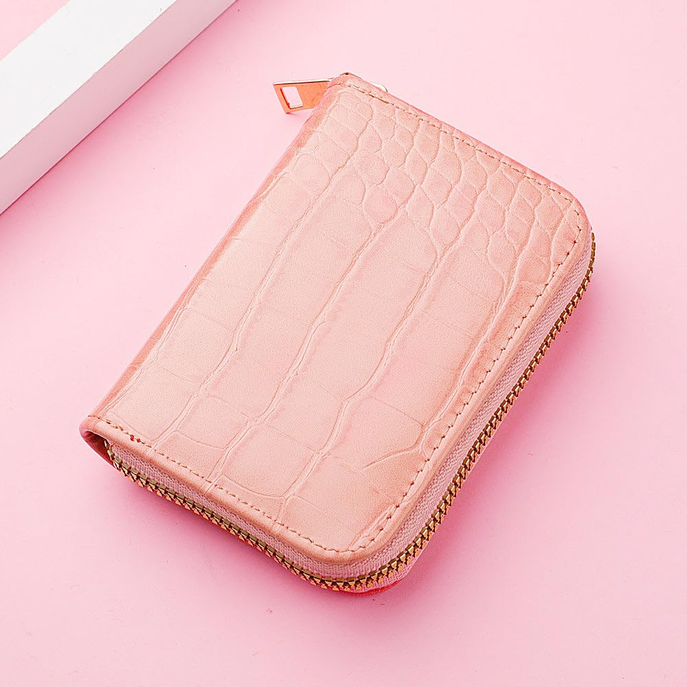 SYGA Women's Card Holder Coin Purse Multi-Card Slot Pu Pickup Case Zipper Small Wallet Driver's License Bag