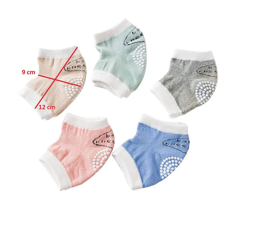SYGA Set of 5 Pair Baby Crawling Knee Pad Non-Slip Knee Pads Point Glue Non-Slip Crawling Socks