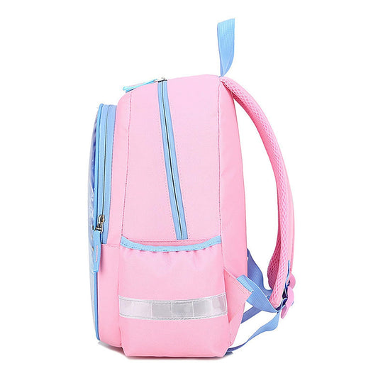 SYGA Princess Printed Nylon School Backpack for Girls 4-8 Years(PINK)