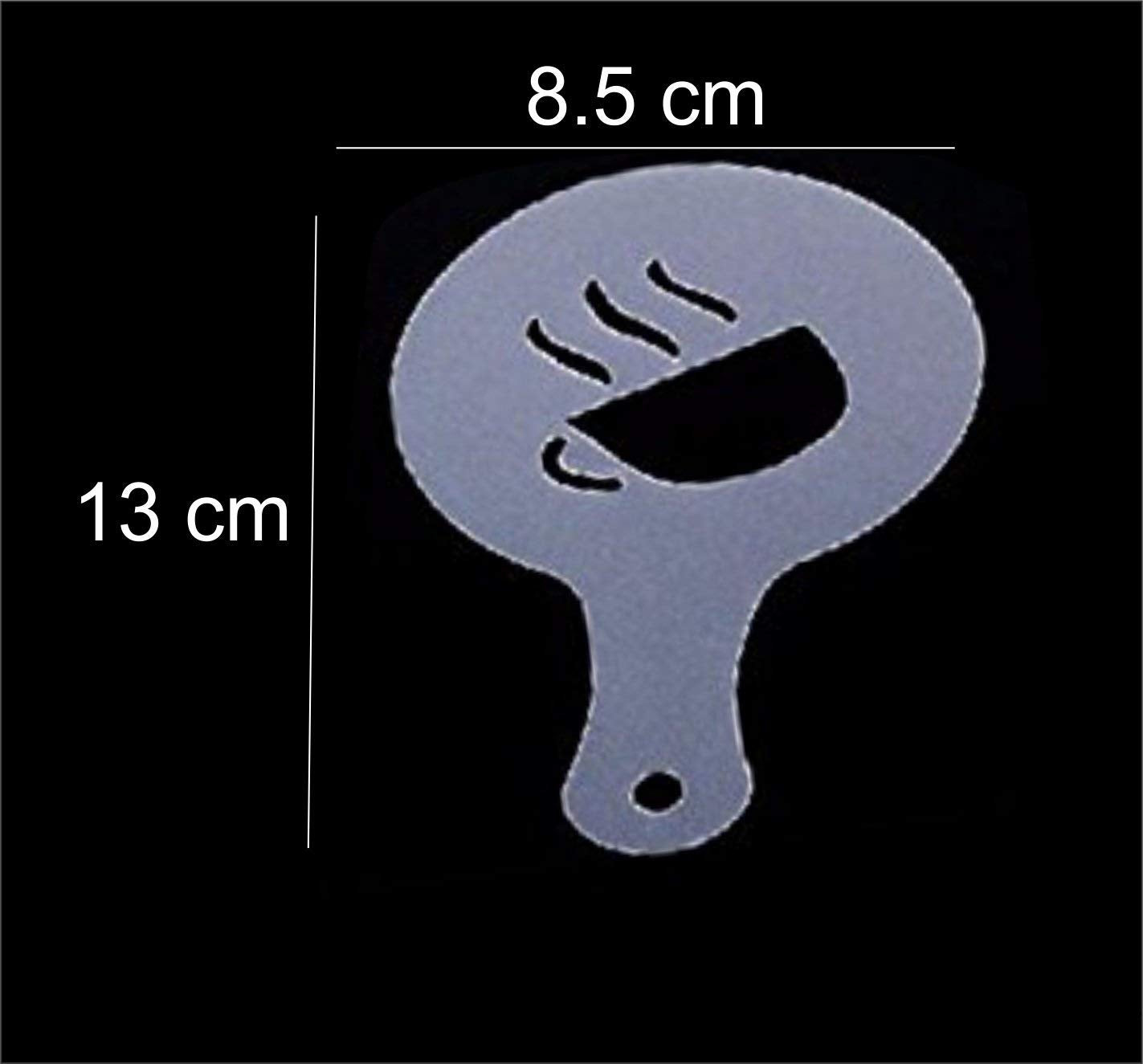 SYGA 16pcs Creative Nice Coffee Stencil Coffee Template Strew Spray Art Stencils
