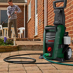 BOSCH Universal Aquatak 130 High-Pressure Washer | 1700W Motor | 130 Bar, 3-in-1 Nozzle (Rotary, Fan-Jet, Pencil Jet), Detergent System, 6m Hose, Compact & Portable for Car & Bike Wash, Patio, 7.9 kg
