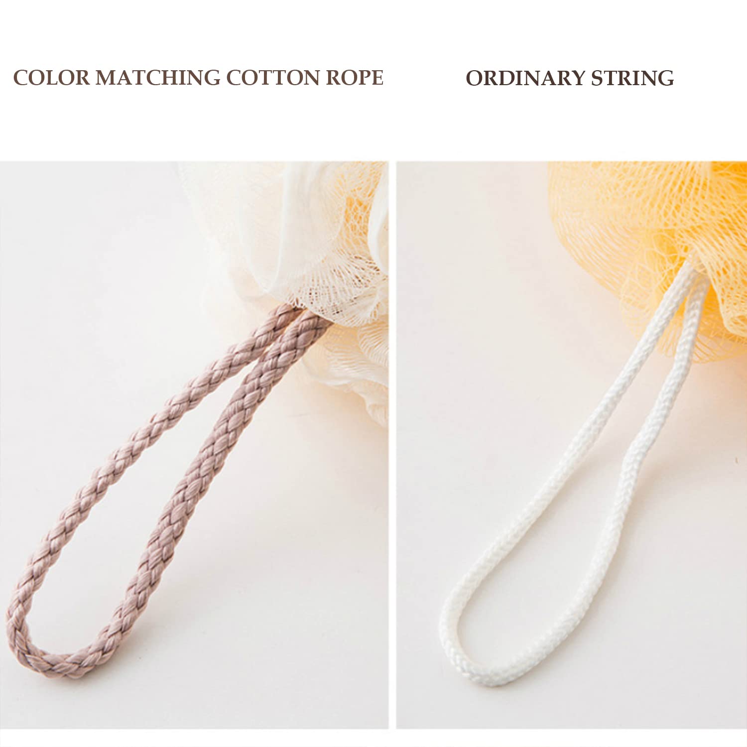 SYGA 2 Pcs Bath Ball Large Soft Anti-scattering Matching Bath Flower Adult Home Bath Ball Wipe Random Color