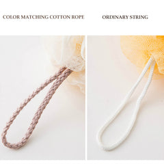 SYGA 2 Pcs Bath Ball Large Soft Anti-scattering Matching Bath Flower Adult Home Bath Ball Wipe Random Color