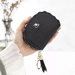 MOMISY PU Leather Women's Credit Debit Card Holder Money Wallet Purse Clutch (11 Slots Black)