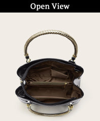 SYGA Women's Glossy Patent Leather Handbag Large Capacity Bag Suitable Gift for a festival,occasion,Birthday(BLACK)