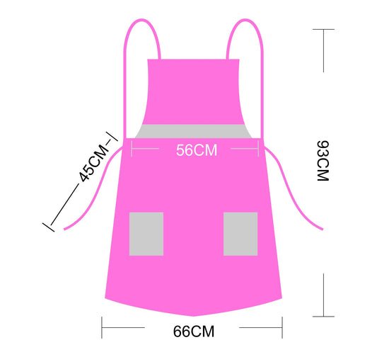 SYGA Black Dotted Design Waterproof Stylish Polyester Fiber Women Apron