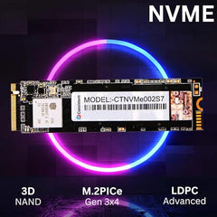 Consistent 512 GB NVMe PCIe M.2 SSD 2280, 3D NAND with SLC Cache, Up to 2200MB/s, 5 Years Warranty