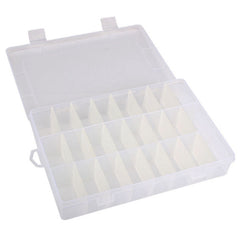 SYGA Grid Cells Multipurpose Plastic Storage Box with Removable Dividers, White