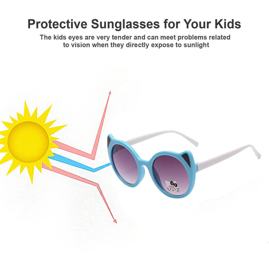 SYGA Kids Goggles, Modern Stylish Eyewears for Boy's and Girls, Cat Style - Black