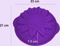 SYGA Big Sunflower Silicone Cake, Jelly, Pudding, Mousse, Bread DIY Baking Mould_Blue