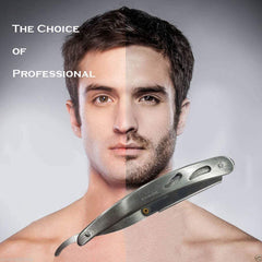 SYGA Barber Stainless Steel Straight Edge Barber Razor Folding Shaving Shaver for Men