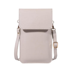 MOMISY Women Cellphone Sling Bag Mobile Card Holder Wallet Purse Clutch Handbag Crossbody Shoulder Bag for Girls (Grey)