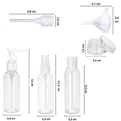 SYGA 100Ml Transparent Plastic Portable Cosmatic Spray Bottle Kit