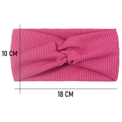 SYGA Pack of 2 Baby Headband Threaded Soft Strechable Hairbands Newborn For Infant Toddlers Kids 0-3 Year(Pink-Green)