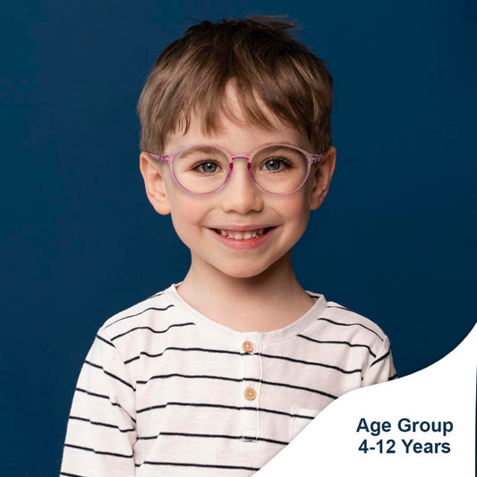 SYGA Children's Anti-Blue Light Glasses For 4-12Years old Kids(Anti blue light sky blue)