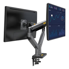 SYGA NB G35 Dual Monitor Stand, 22-32 Inch Gas Spring Monitor Mount, Height Adjustable, Load 4.4-26.4 lbs per Arm