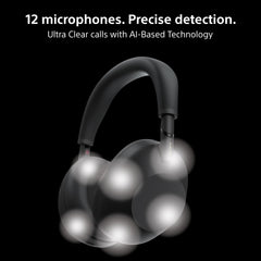 Sony WH-1000XM6 The Best Wireless Noise Canceling Headphones, HD NC Processor QN3, 12 Microphones, Adaptive NC Optimizer, Mastered by Engineers, Studio-Quality- Black