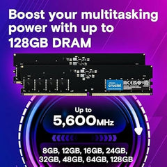 Crucial RAM 16GB DDR5 4800MHz CL40 Desktop Memory CT16G48C40U5