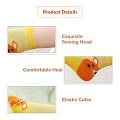MOMISY 5 Pairs Baby Girl Boys Tube Socks Toddlers Infant Solid Color Boat Spring and Autumn Socks Stretch Baby Sock - Multicolor (IN, Age, 3 Years, 5 Years, Bear)