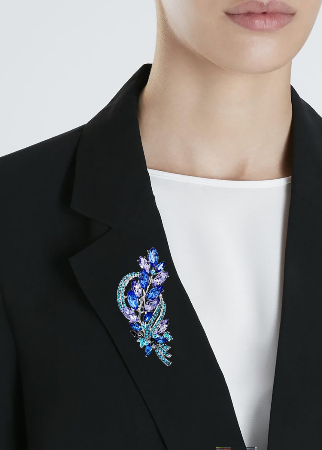 SYGA Brooch Pin Fashion Crystal Rhinestone Jewellery Pin Vintage Clothing Accessories Decoration Elegant Suit Corsage, Coat Pin, Brooches For Women & Men's- S222