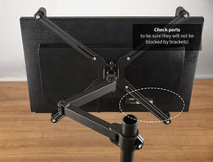 Jin Office Four-ARM Monitor Adapter KIT for Non-VESA Monitor and CAN Mount Any Monitor Without Screw Holes| ONLY VESA Adapter| Does NOT Included Monitor Mount Stand