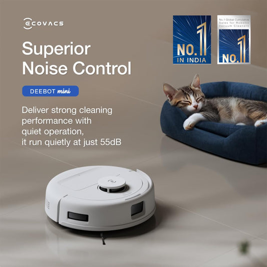ECOVACS DEEBOT MINI Omni 2 in 1 Robot Vacuum Cleaner & Mop, 2025 New Launch, 9000 Pa, Self-Emptying Omni Station, ZeroTangle 2.0, TrueMapping 2.0, 45℃ Hot Air Dry, Deep Mopping, One-Touch Self-Clean