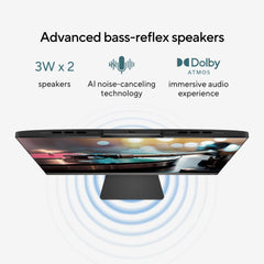 ASUS AiO M3 Series, 27" (68.58 cms) FHD, AMD Ryzen 5 7520U, All-in-One Desktop (16GB/512GB SSD/Windows 11/Office 2021/with Wireless Keyboard & Mouse/Black/8.90 Kg), M3702WFA-BA002WS